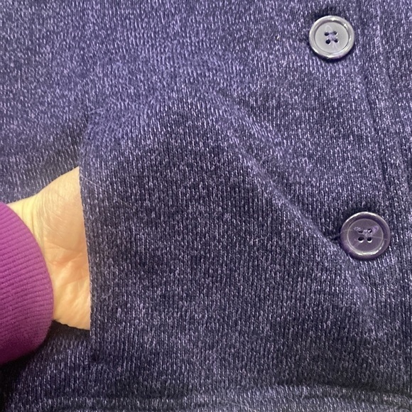 EUC Northern Reflections Plum Sweater Vest - Picture 6 of 14